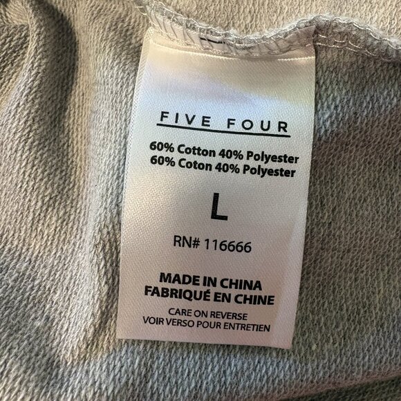 Five Four Two-Tone Gray Short Sleeve Polo Shirt Men's Size L - Picture 4 of 4